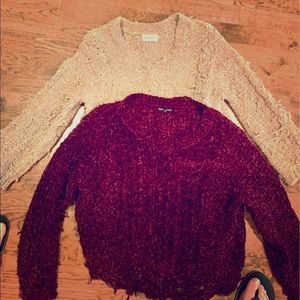 Two amazingly comfy jersey / sweaters